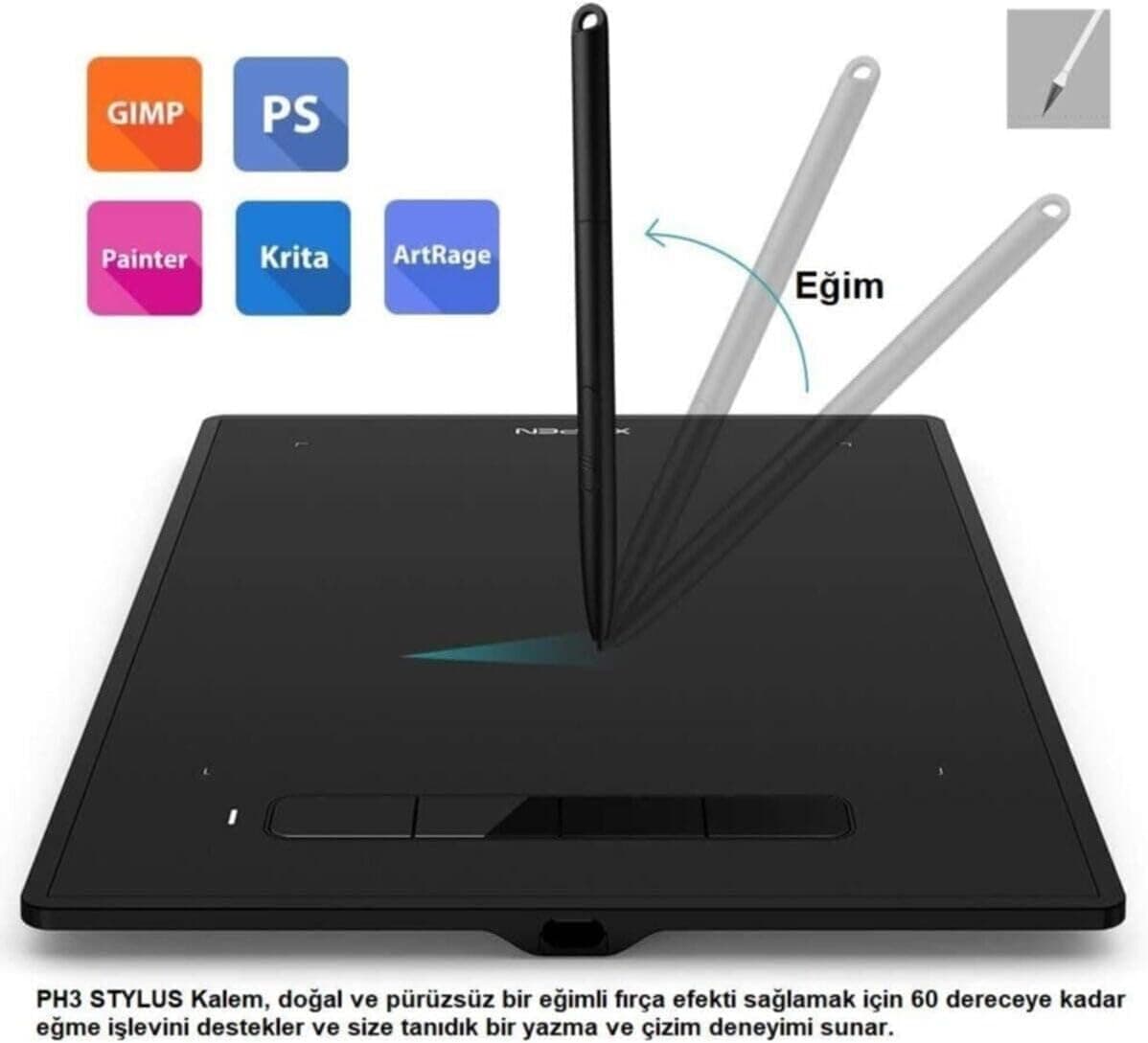 تبلت گرافیکی XP-Pen با 8192 سطح فشار، 4 کلید مدل G960S 12.5X8.25 اینچ تبلت گرافیکی XP-Pen با 8192 سطح فشار، 4 کلید مدل G960S 12.5X8.25 اینچ