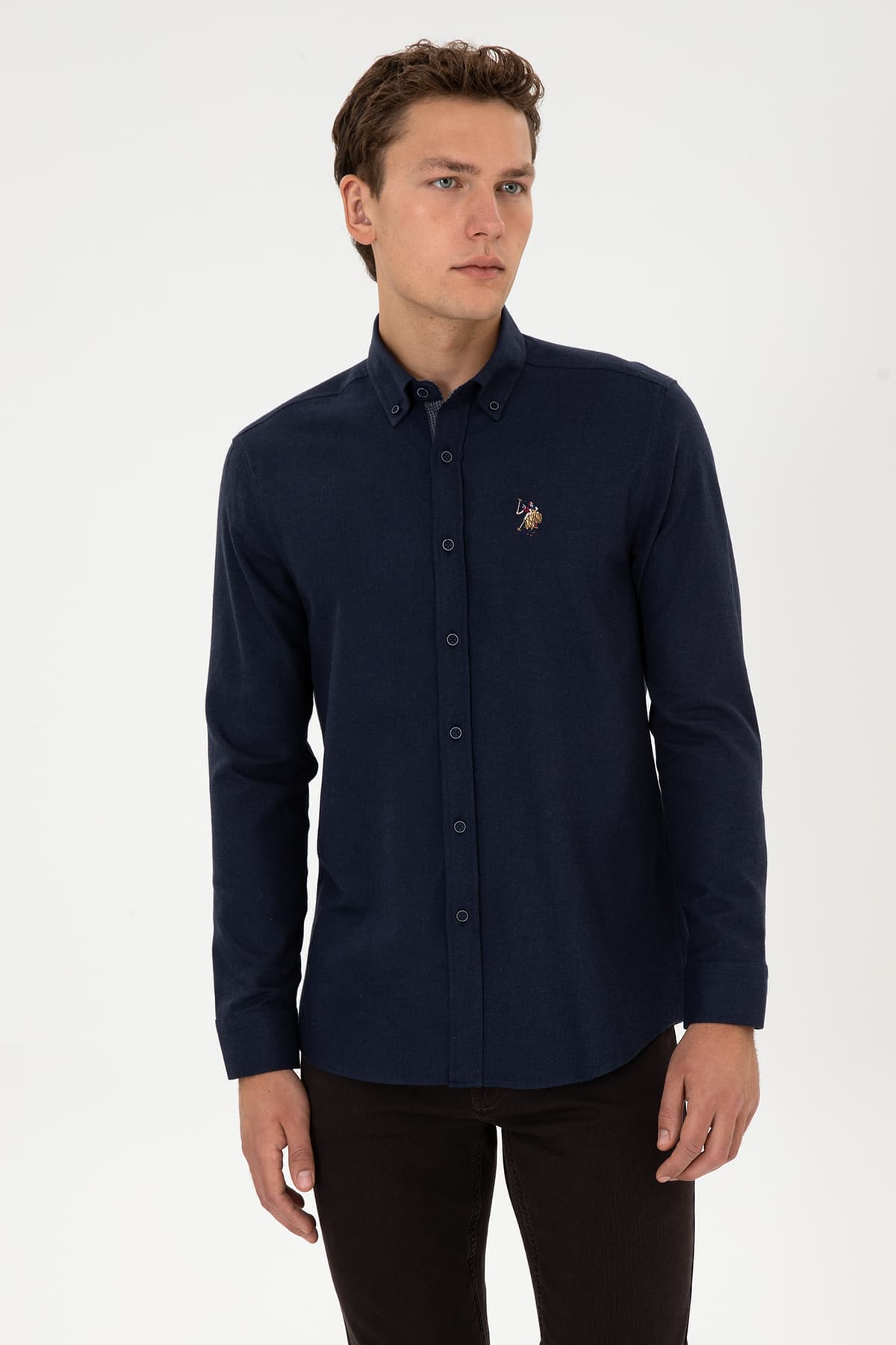 پیراهن مردانه U.S. Polo Assn. آستین بلند سرمهای مدل 50308459-VR033 پیراهن مردانه U.S. Polo Assn. آستین بلند سرمهای مدل 50308459-VR033