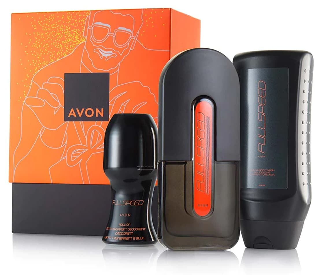 ست هدیه عطر، ژل شستوشوی مو و بدن و رولآن مردانه Avon Full Speed ست هدیه عطر، ژل شستوشوی مو و بدن و رولآن مردانه Avon Full Speed
