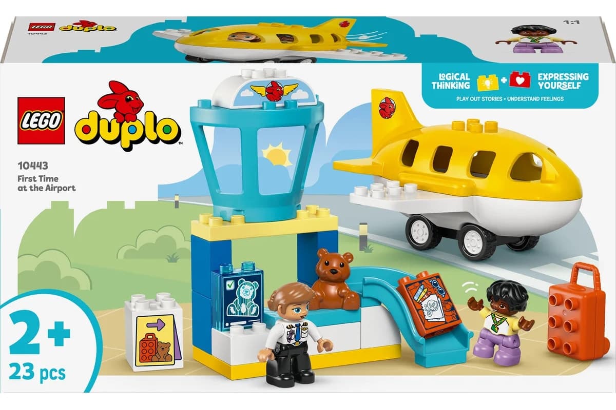 لگو DUPLO تجربه اولین فرودگاه مدل 10443 ۲۳ قطعه لگو DUPLO تجربه اولین فرودگاه مدل 10443 ۲۳ قطعه