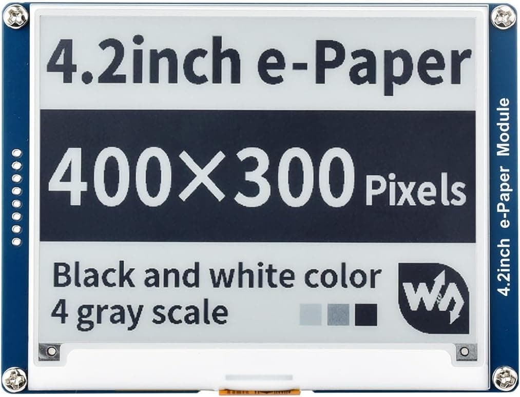 ماژول نمایشگر E-Paper کیت Waveshare 4.2 اینچ رزولوشن 400x300 با رابط SPI ماژول نمایشگر E-Paper کیت Waveshare 4.2 اینچ رزولوشن 400x300 با رابط SPI