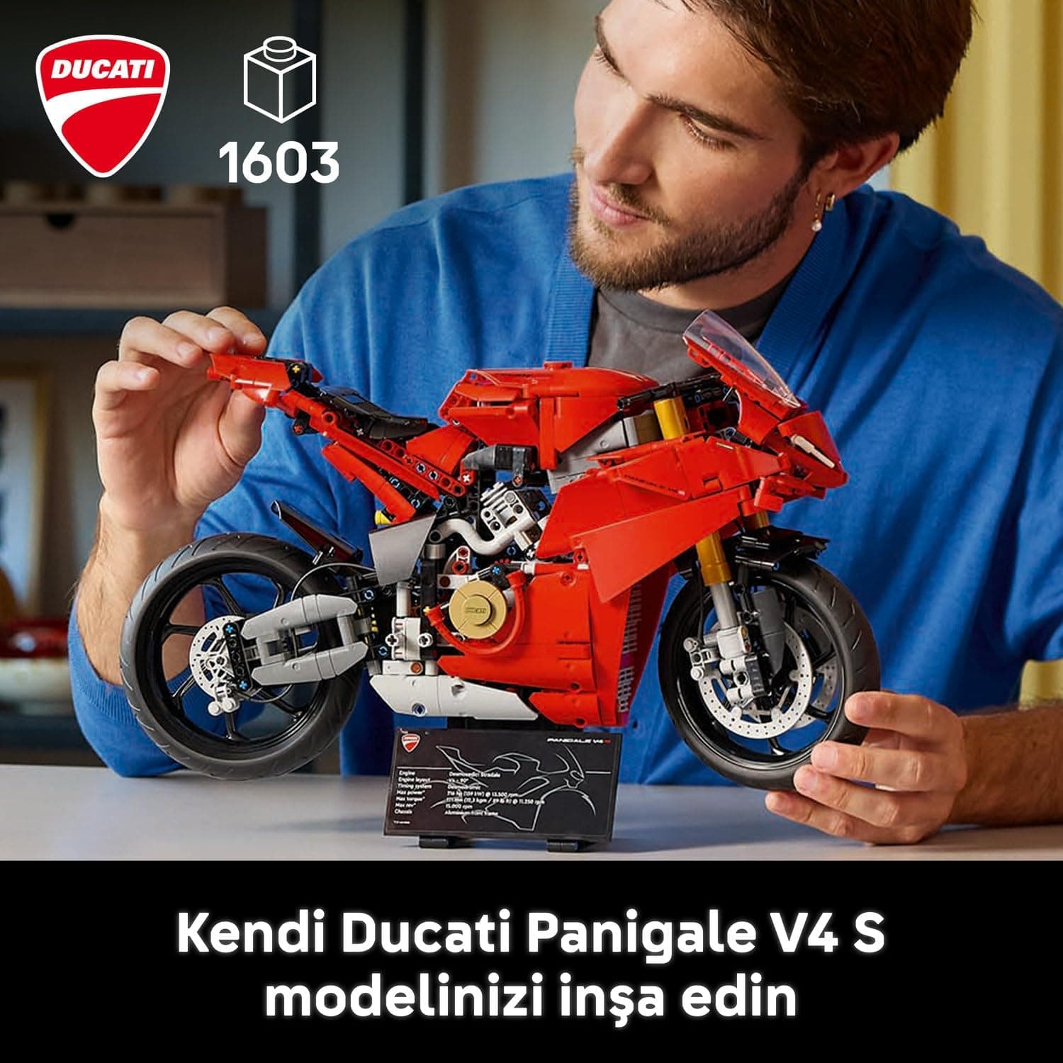 لگو Technic Ducati Panigale V4 S موتورسیکلت مدل 42202 لگو Technic Ducati Panigale V4 S موتورسیکلت مدل 42202