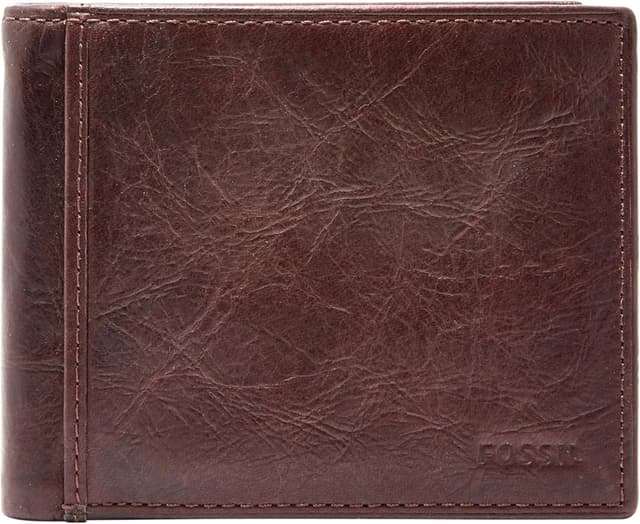 کیف پول مردانه Fossil چرمی دولت با پنجره کارت شناسایی تاشو کیف پول مردانه Fossil چرمی دولت با پنجره کارت شناسایی تاشو