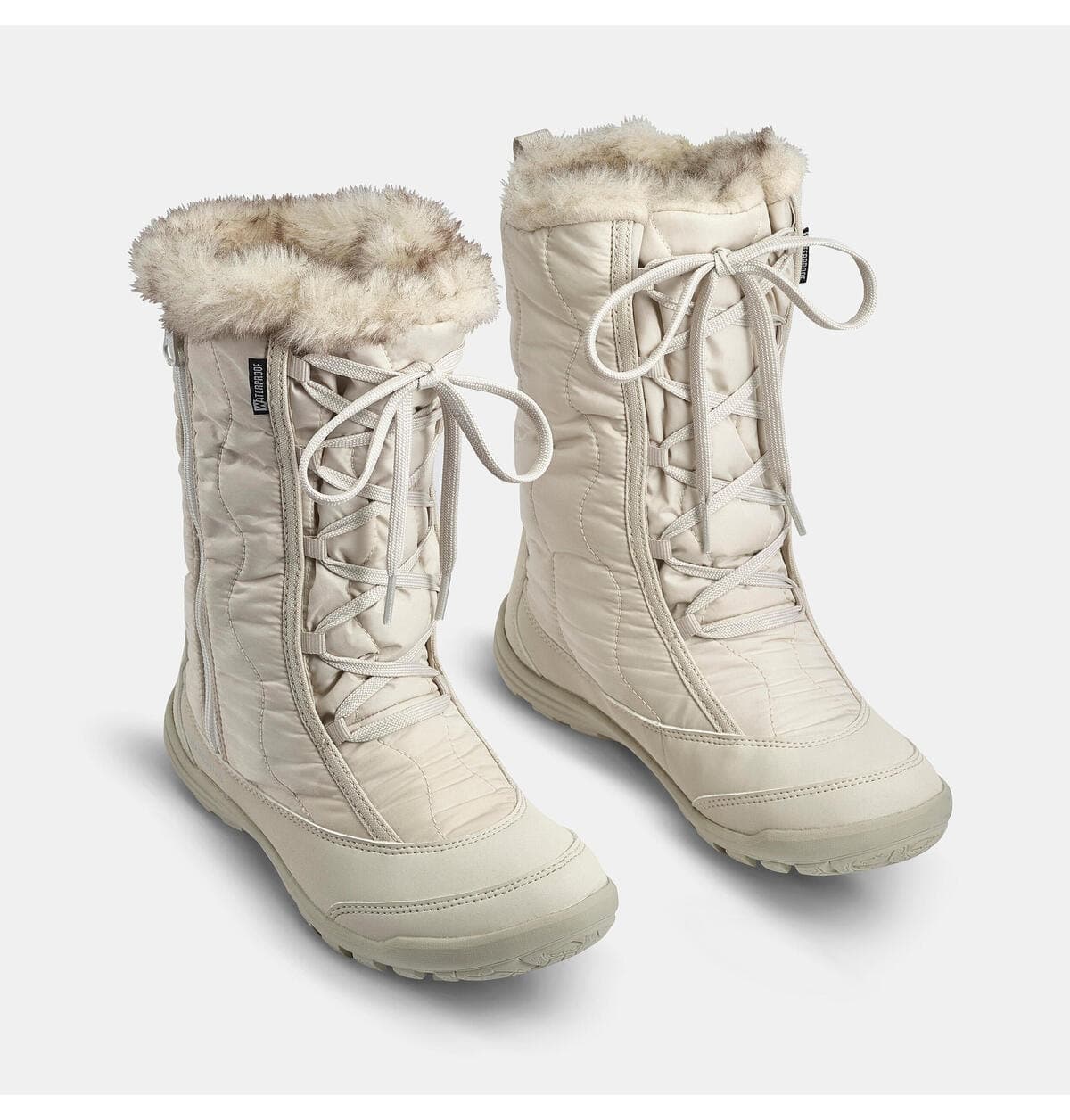 چکمه برفی کودکانه Decathlon Quechua گرم و ضدآب سفید مدل SH500 چکمه برفی کودکانه Decathlon Quechua گرم و ضدآب سفید مدل SH500
