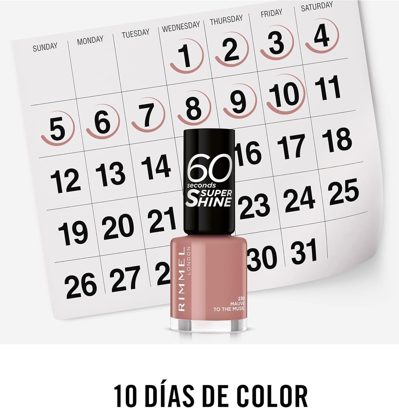 لاک ناخن Rimmel 60 Seconds Super Shine مدل 230 یاسی 8ml لاک ناخن Rimmel 60 Seconds Super Shine مدل 230 یاسی 8ml