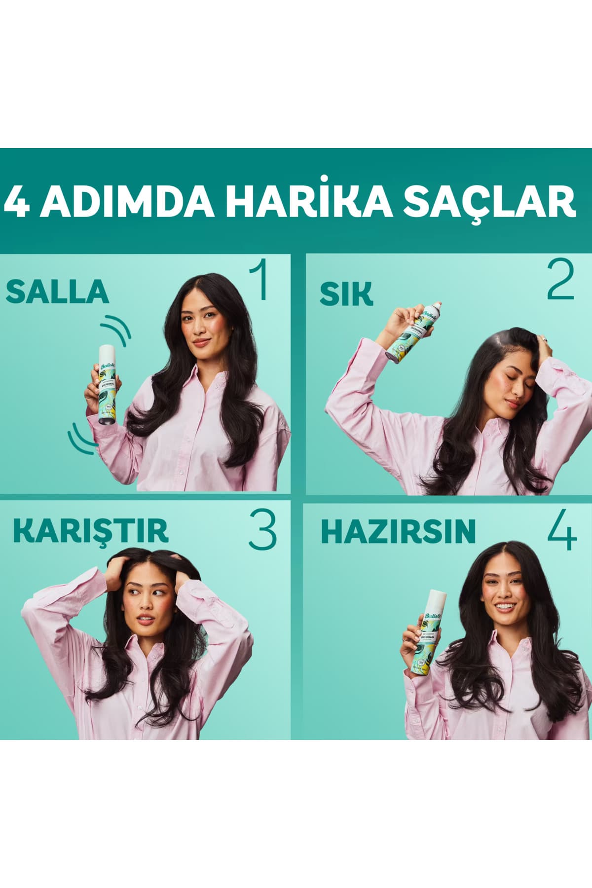 شامپو خشک Batiste مدل Original 200 ML شامپو خشک Batiste مدل Original 200 ML