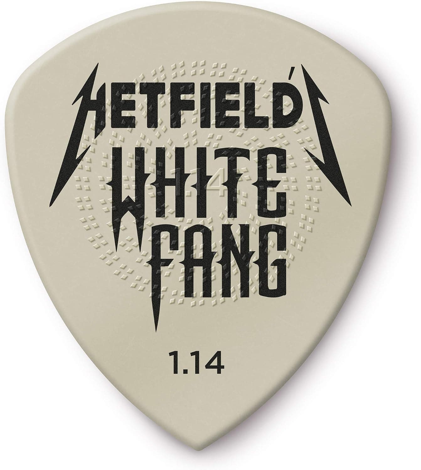 پیک گیتار Jim Dunlop Hetfield White Fang 1.14 mm 6 عددی مدل PH122P1.14 پیک گیتار Jim Dunlop Hetfield White Fang 1.14 mm 6 عددی مدل PH122P1.14