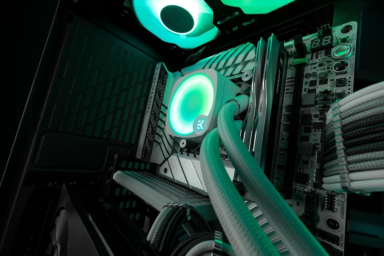خنککننده مایع CPU آلاینوان EK WB Nucleus مدل CR360 Lux سفید D-RGB خنککننده مایع CPU آلاینوان EK WB Nucleus مدل CR360 Lux سفید D-RGB