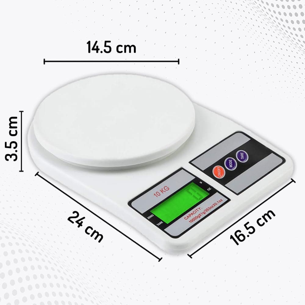 ترازو آشپزخانه دیجیتال ATOM ظرفیت 10Kg با دقت 1g مدل SF400/A121 ترازو آشپزخانه دیجیتال ATOM ظرفیت 10Kg با دقت 1g مدل SF400/A121