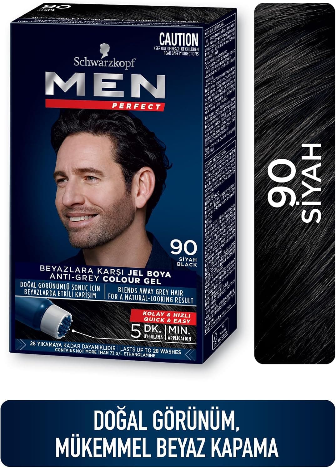 رنگ مو مردانه Schwarzkopf Men Perfect مشکی مدل 90 رنگ مو مردانه Schwarzkopf Men Perfect مشکی مدل 90