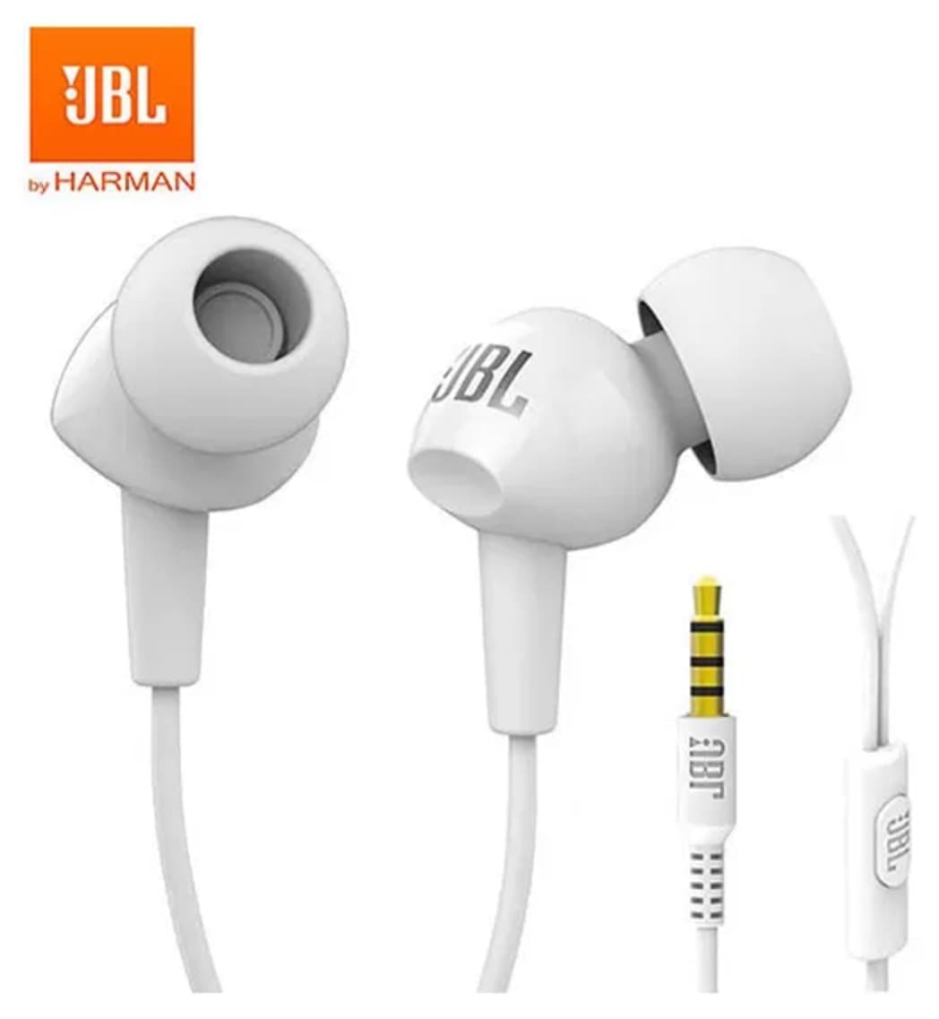 هدفون درونگوشی JBL دارای میکروفون رنگ سفید مدل C100SIUWHT CT IE هدفون درونگوشی JBL دارای میکروفون رنگ سفید مدل C100SIUWHT CT IE