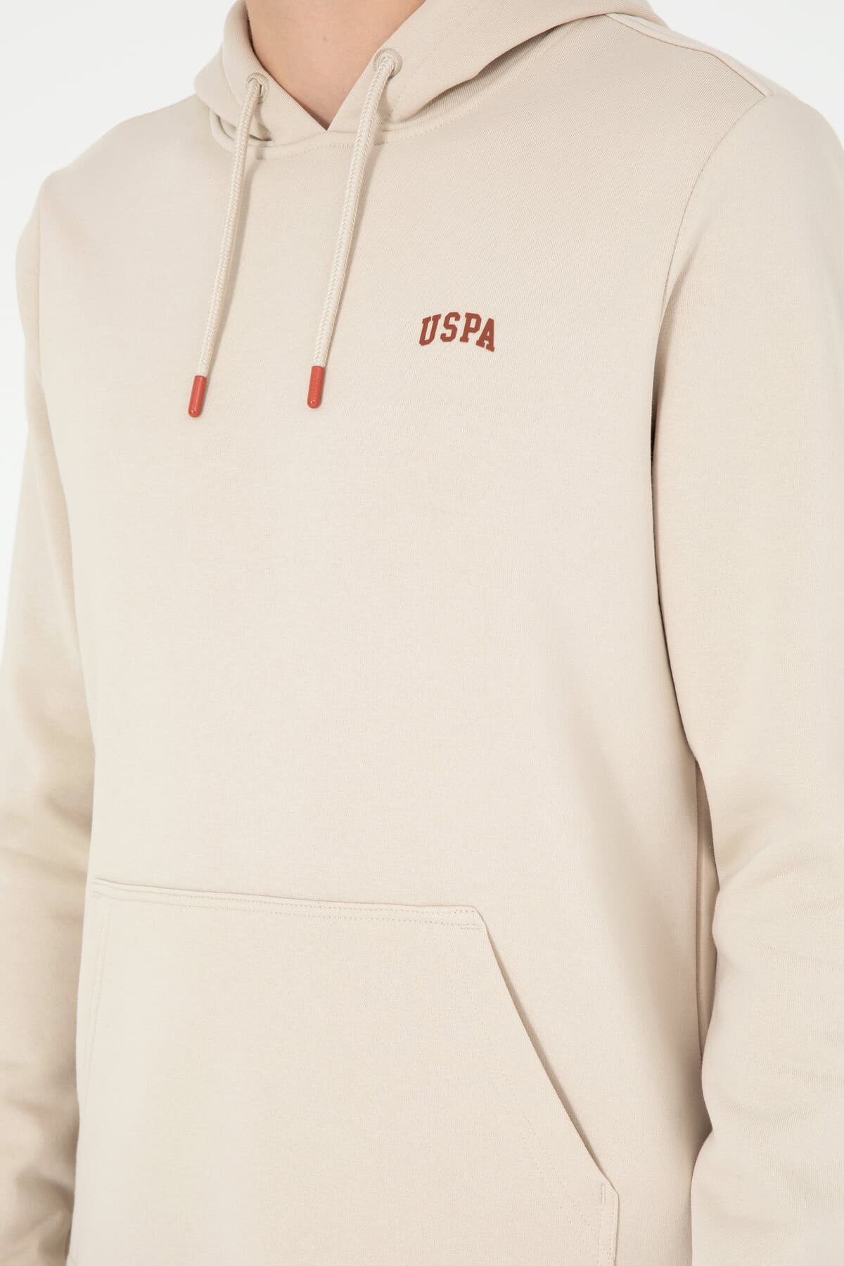 سوئیشرت مردانه U.S. Polo Assn. کلاهدار کرکی رنگ سنگی مدل 50295176-VR049 سوئیشرت مردانه U.S. Polo Assn. کلاهدار کرکی رنگ سنگی مدل 50295176-VR049