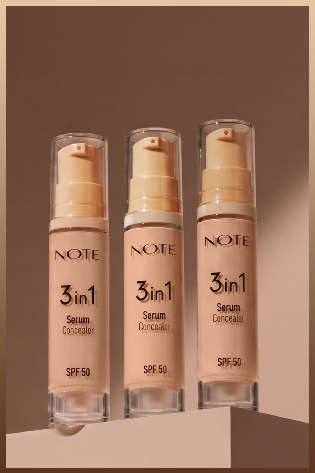 کانسیلر Note Cosmetics سرم ۳ در ۱ SPF 50 مدل 20 بژ متوسط کانسیلر Note Cosmetics سرم ۳ در ۱ SPF 50 مدل 20 بژ متوسط