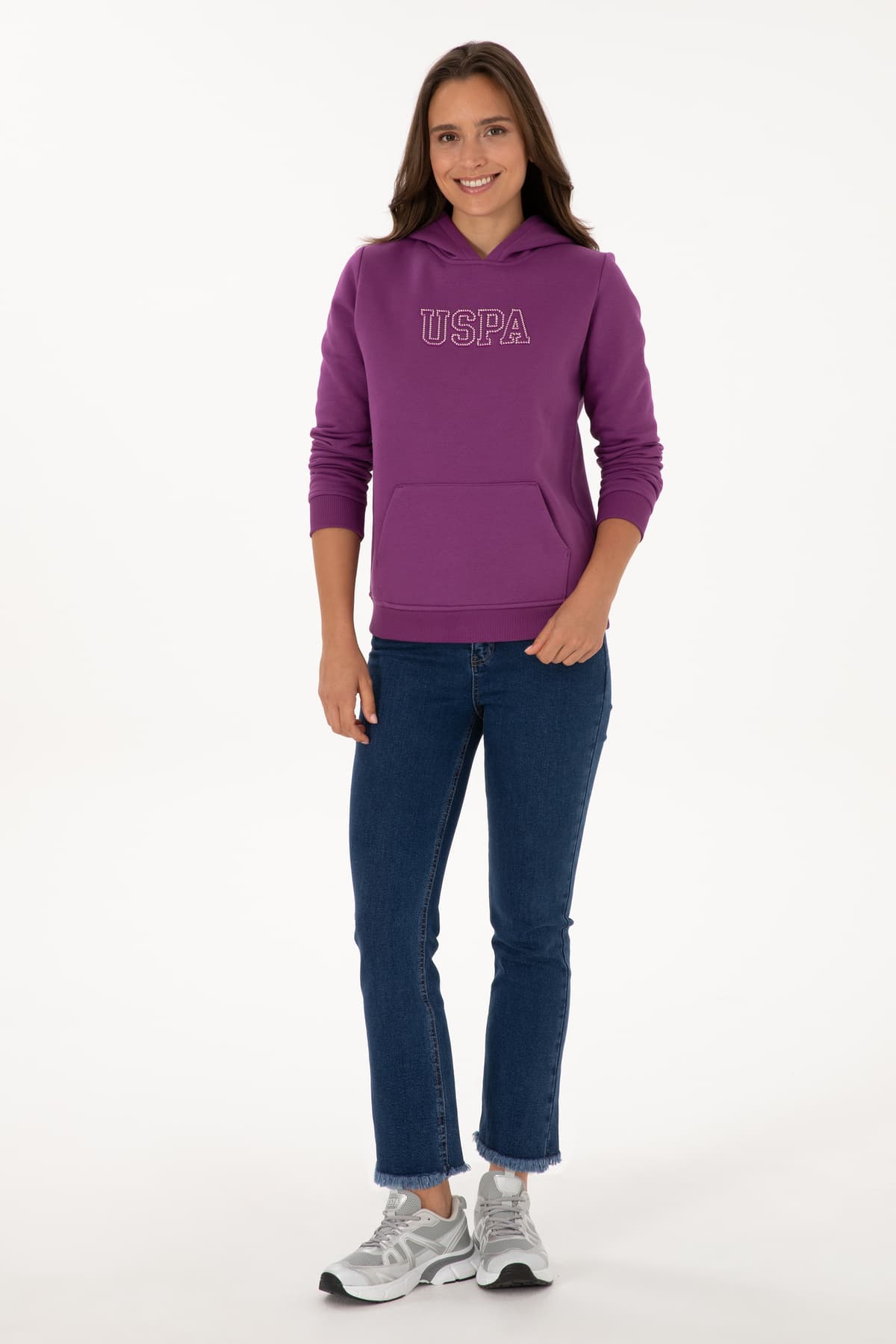 سوئیشرت زنانه U.S. Polo Assn. بنفش کلاهدار شاردون مدل 50313566-VR037 سوئیشرت زنانه U.S. Polo Assn. بنفش کلاهدار شاردون مدل 50313566-VR037