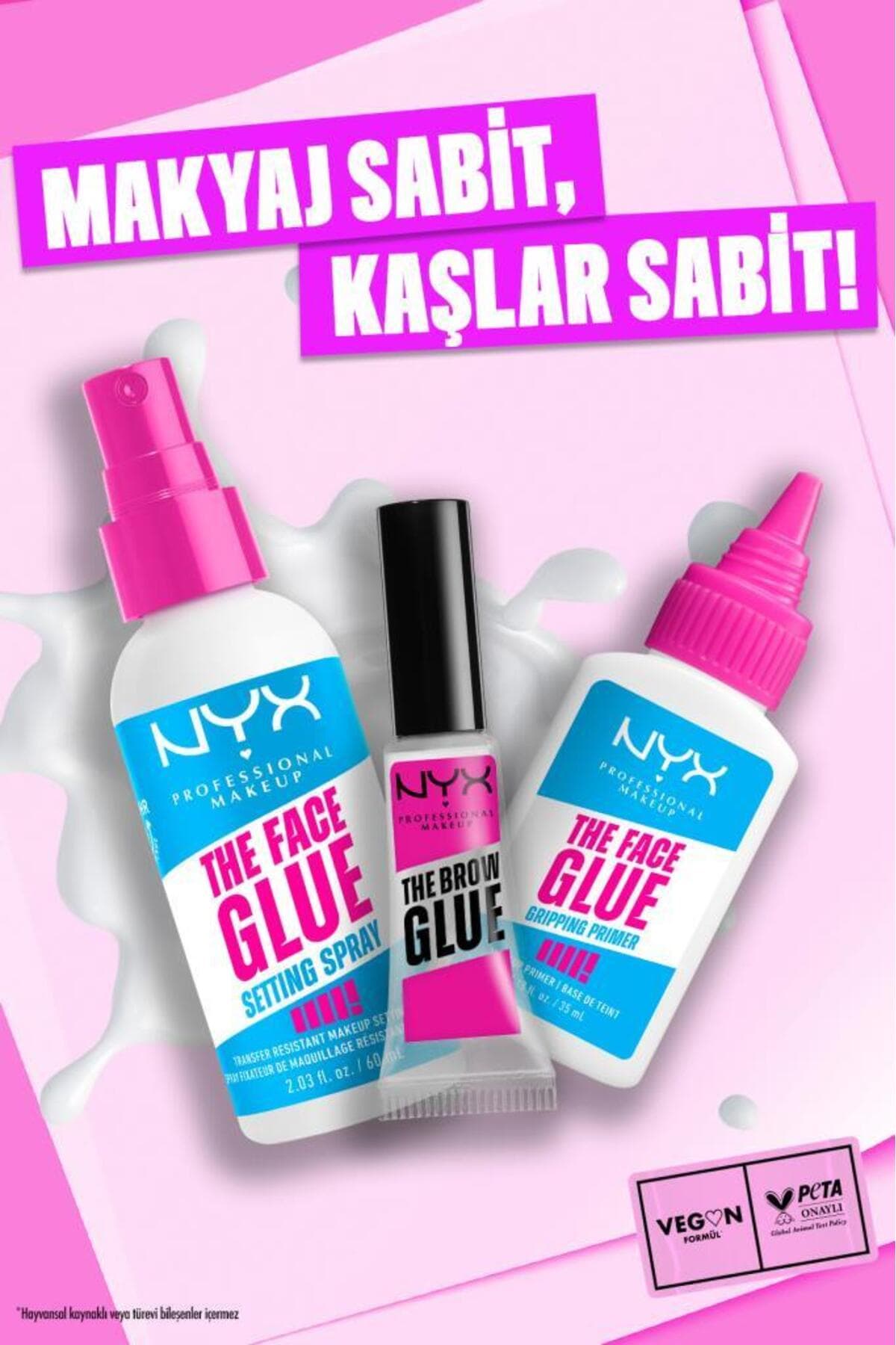 پرایمر مرطوبکننده و اسپری تثبیتکننده آرایش NYX Professional Makeup Face Glue پرایمر مرطوبکننده و اسپری تثبیتکننده آرایش NYX Professional Makeup Face Glue