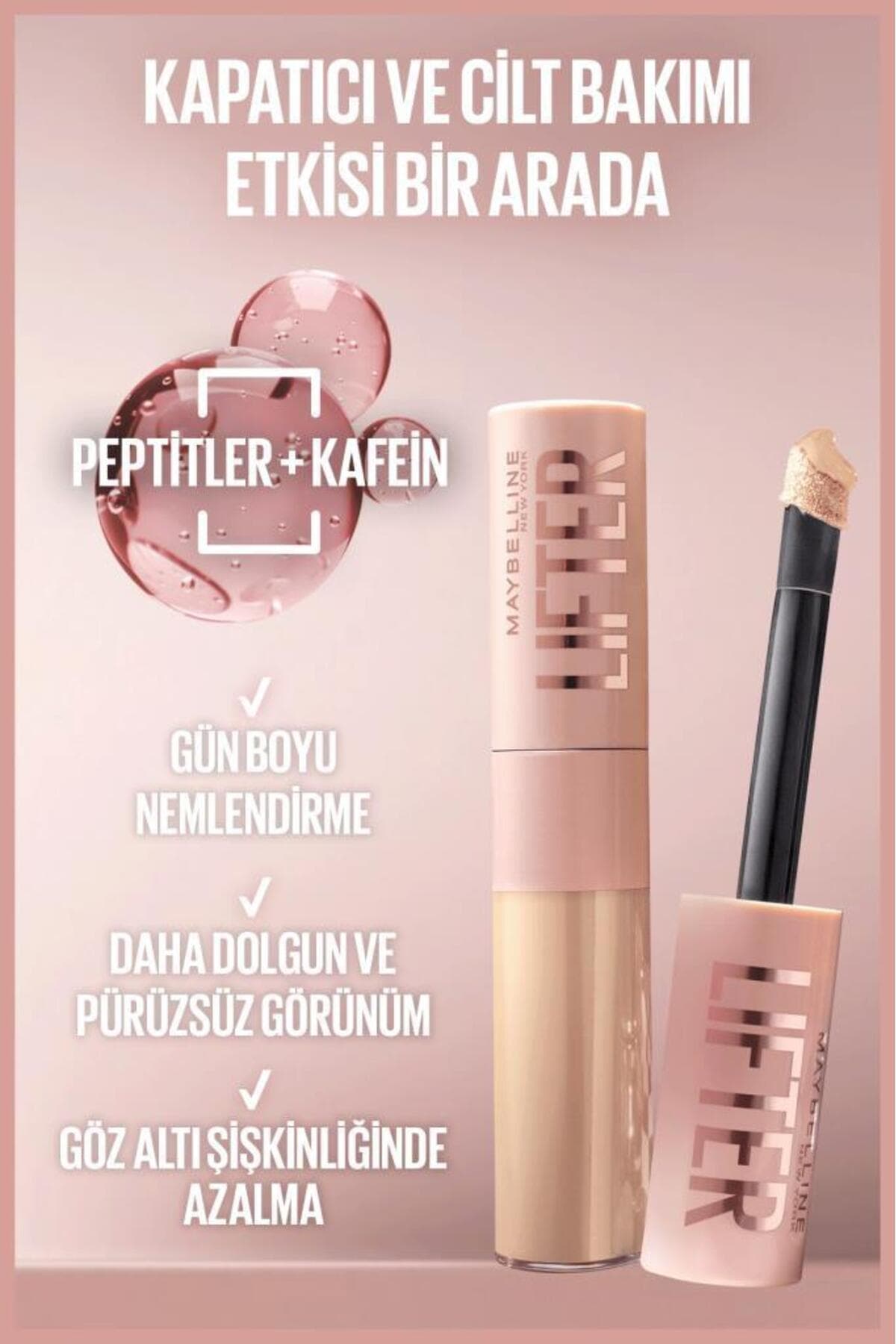 کانسیلر Maybelline New York Lifter مرطوبکننده و روشنکننده حاوی کافئین و پپتید مدل 20 کانسیلر Maybelline New York Lifter مرطوبکننده و روشنکننده حاوی کافئین و پپتید مدل 20