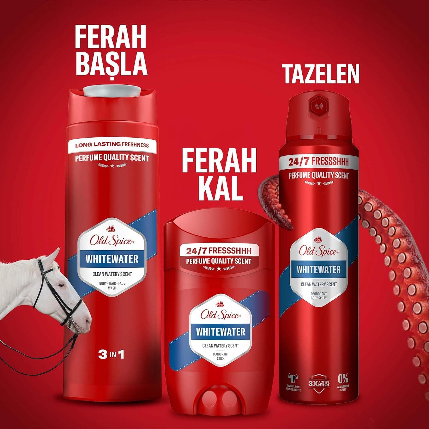 اسپری دئودورانت بدن مردانه Old Spice Whitewater 150 ml اسپری دئودورانت بدن مردانه Old Spice Whitewater 150 ml