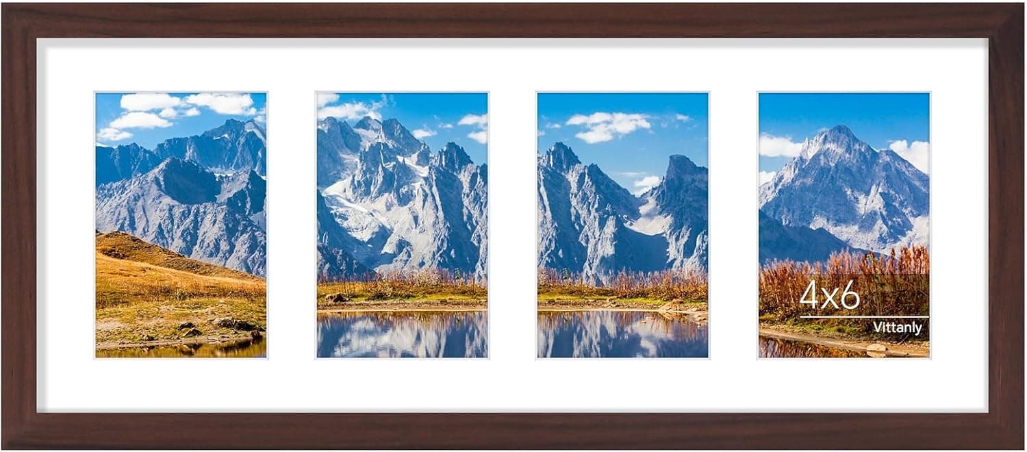 قاب عکس کلاژ Vittanly سایز 8x10 دیواری و رومیزی طبیعی روشن قاب عکس کلاژ Vittanly سایز 8x10 دیواری و رومیزی طبیعی روشن
