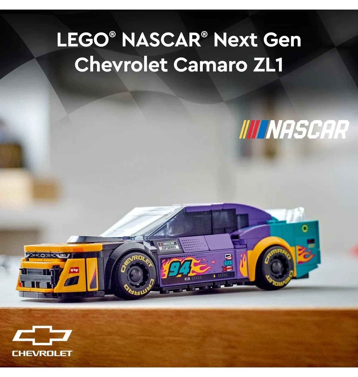 لگو Speed Champions NASCAR Chevrolet Camaro ZL1 ماشین مدل 76935 لگو Speed Champions NASCAR Chevrolet Camaro ZL1 ماشین مدل 76935