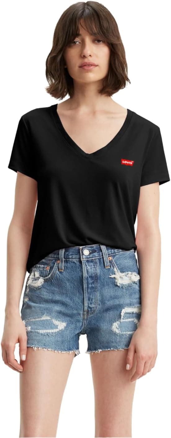 تیشرت زنانه Levi's مدل The Perfect V-Neck تیشرت زنانه Levi's مدل The Perfect V-Neck