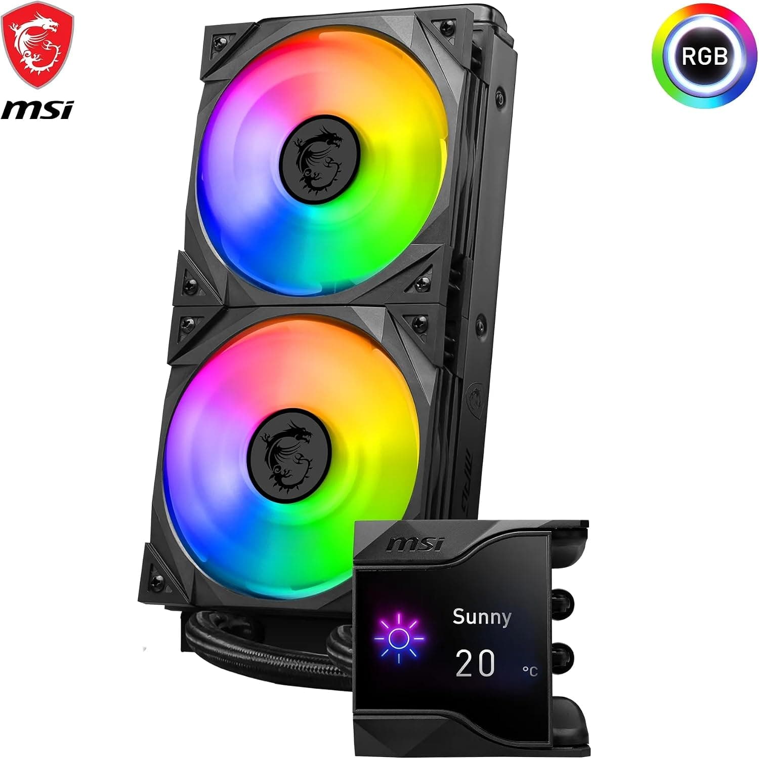 خنککننده مایع پردازنده MSI مشکی 240mm MPG CoreLiquid D240 خنککننده مایع پردازنده MSI مشکی 240mm MPG CoreLiquid D240
