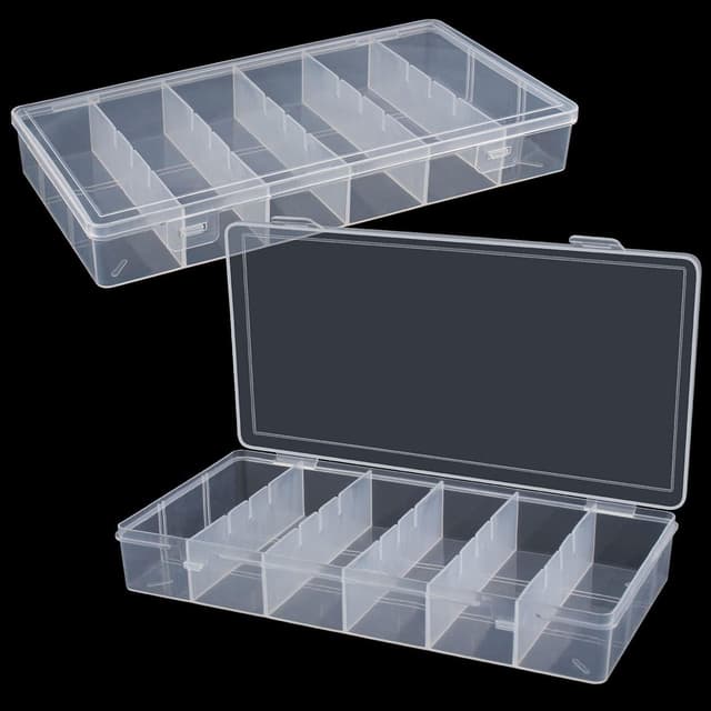 جعبه نظمدهنده پلاستیکی شفاف BAGTeck بسته 2 عددی جعبه نظمدهنده پلاستیکی شفاف BAGTeck بسته 2 عددی