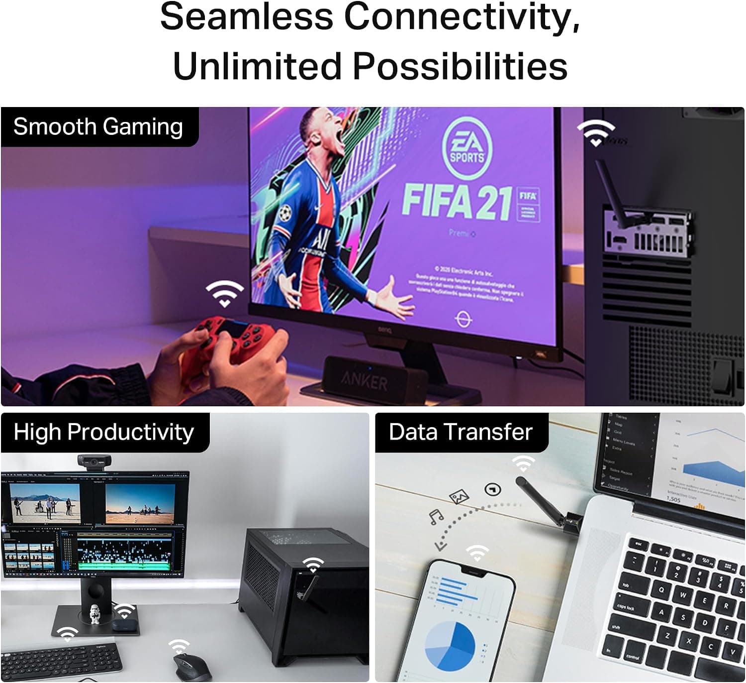آداپتور بلوتوث USB برای کامپیوتر TP-Link بلوتوث 5.3 با برد بلند و آنتن قابل تنظیم مدل UB500 Plus آداپتور بلوتوث USB برای کامپیوتر TP-Link بلوتوث 5.3 با برد بلند و آنتن قابل تنظیم مدل UB500 Plus