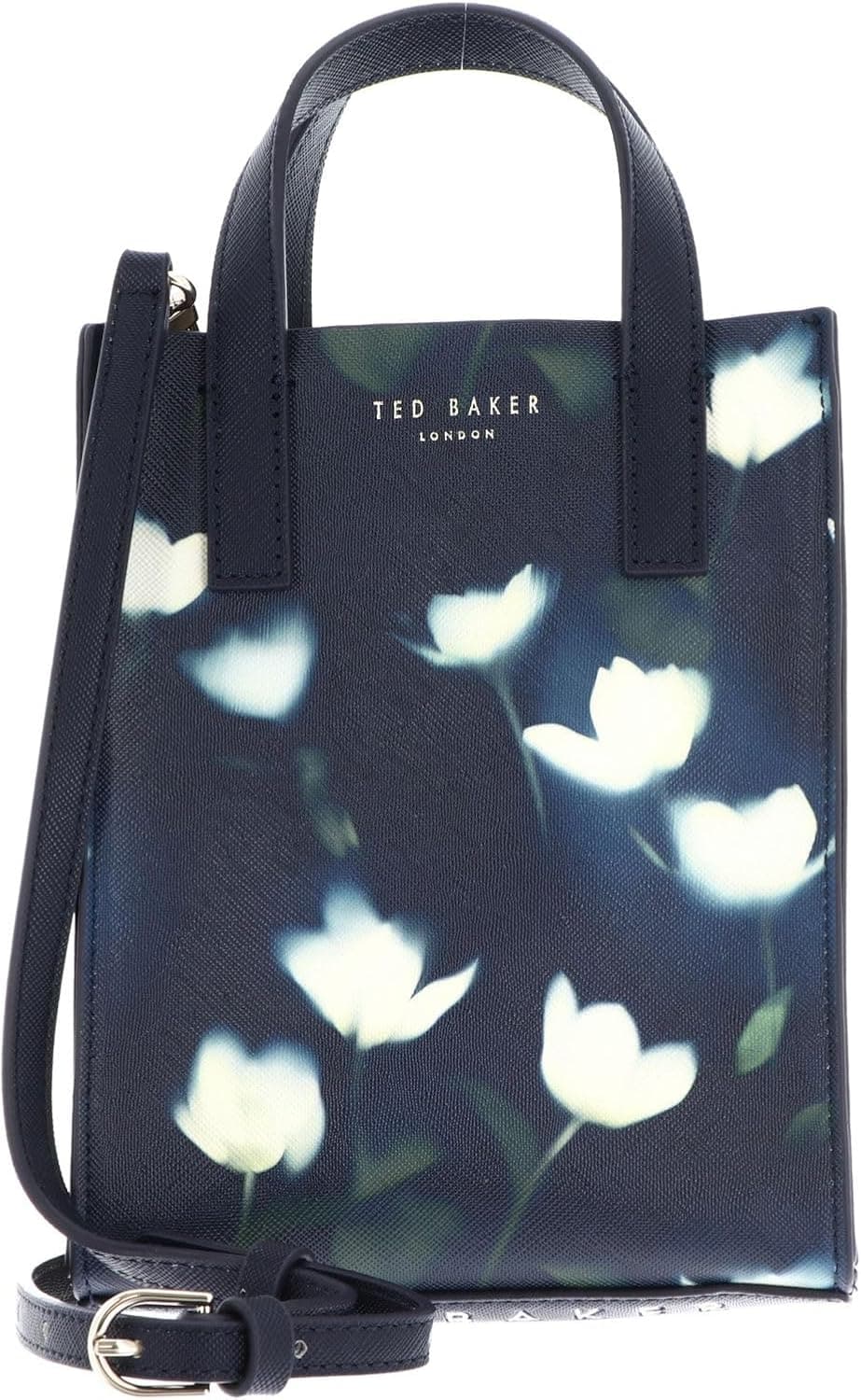 کیف توت زنانه Ted Baker سرمهای با طرح گل مینی مدل Tualipa Icon کیف توت زنانه Ted Baker سرمهای با طرح گل مینی مدل Tualipa Icon