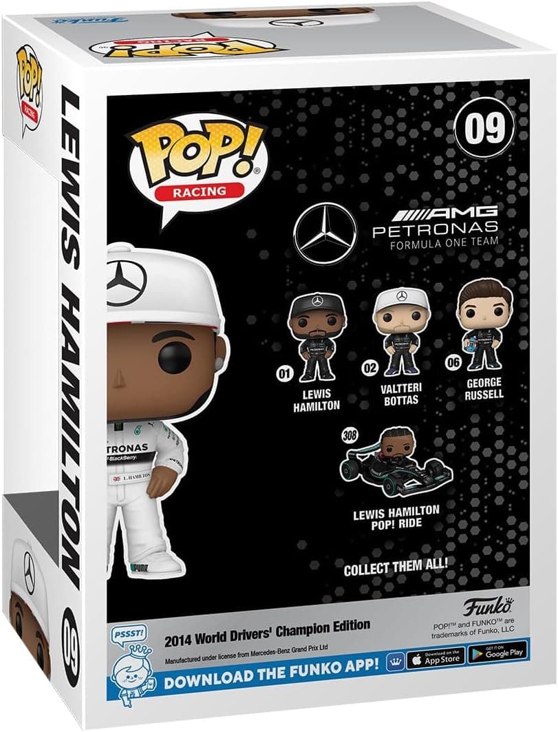 فیگور Funko Pop سری مسابقه Lewis Hamilton فیگور Funko Pop سری مسابقه Lewis Hamilton