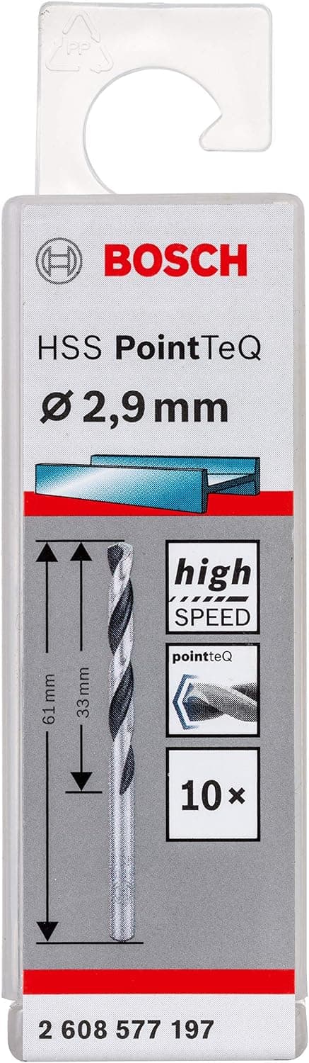 مته فلزی BOSCH اچاساس PointTeQ مطابق DIN 338 سایز 2,5 X 30 57 mm مدل 2608577193 مته فلزی BOSCH اچاساس PointTeQ مطابق DIN 338 سایز 2,5 X 30 57 mm مدل 2608577193
