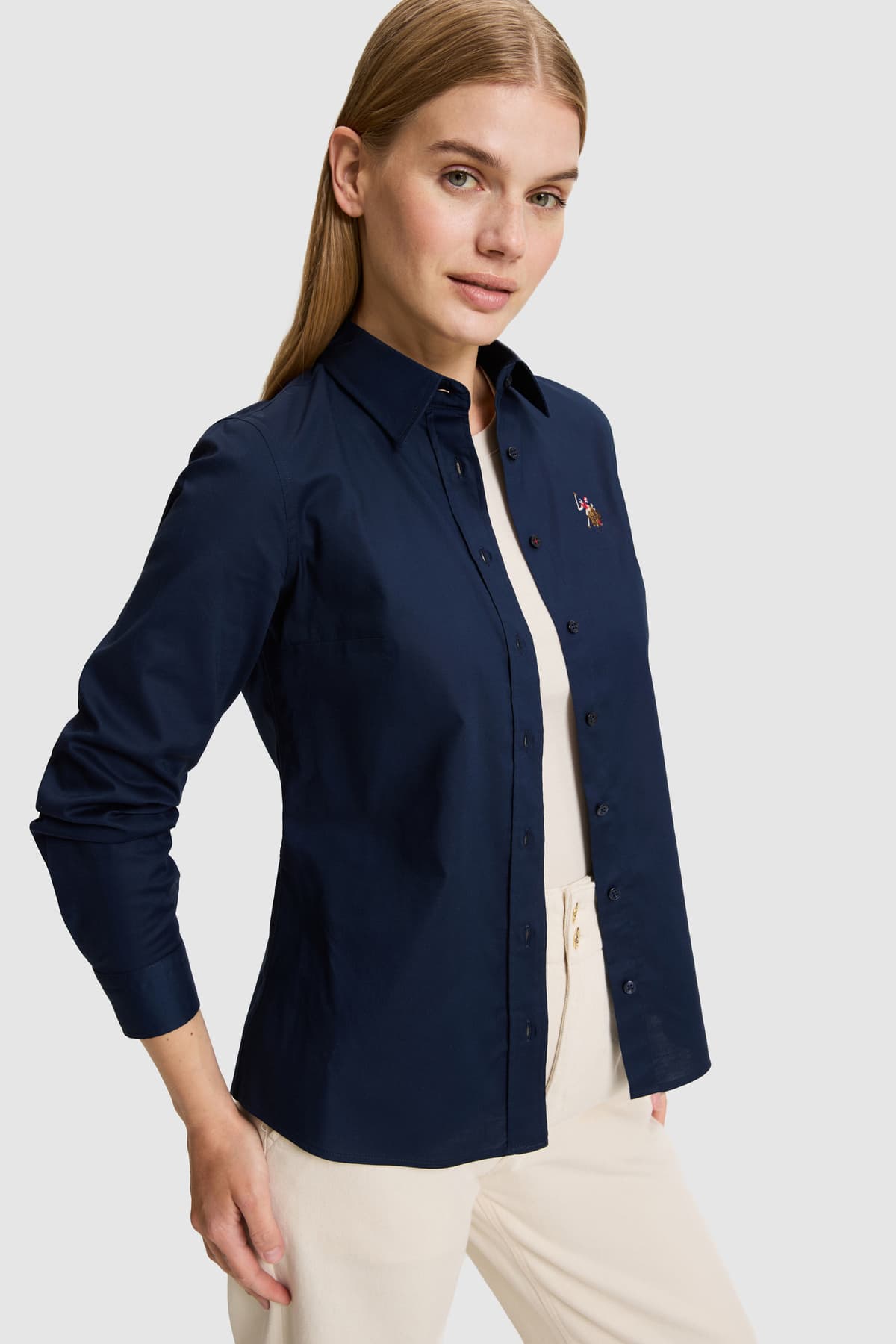 پیراهن زنانه U.S. Polo Assn. سرمهای آستین بلند Basic مدل 50329503-VR033 پیراهن زنانه U.S. Polo Assn. سرمهای آستین بلند Basic مدل 50329503-VR033
