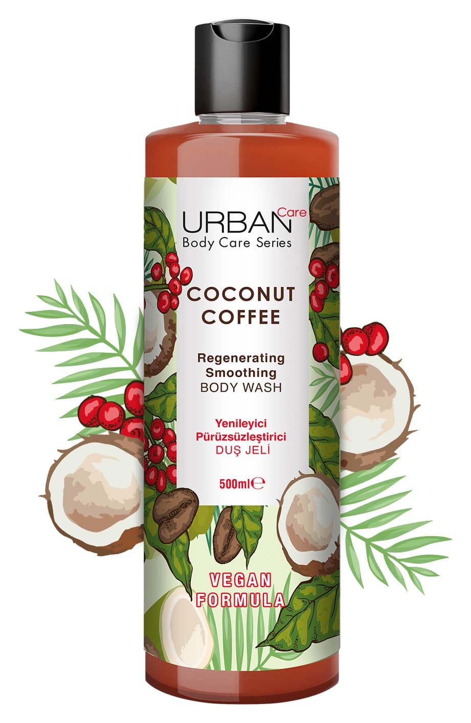 ژل دوش زنانه Urban Care نارگیل و قهوه، تازهکننده و نرمکننده 500 ml وگان ژل دوش زنانه Urban Care نارگیل و قهوه، تازهکننده و نرمکننده 500 ml وگان