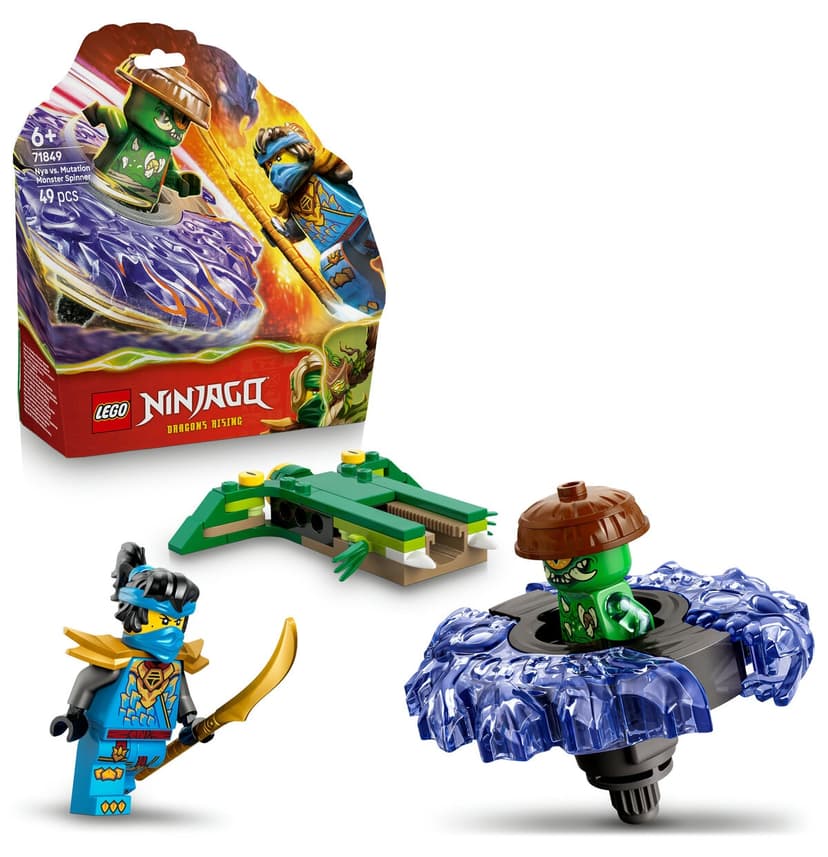 لگو NINJAGO Nya علیه تاپ هیولای جهشیافته مدل 71849 با ۴۹ قطعه لگو NINJAGO Nya علیه تاپ هیولای جهشیافته مدل 71849 با ۴۹ قطعه