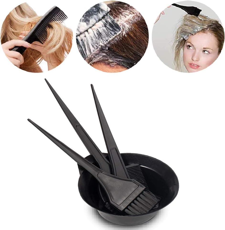 ست کاسه و برس رنگ مو Moonmini مدل 4Pcs ست کاسه و برس رنگ مو Moonmini مدل 4Pcs