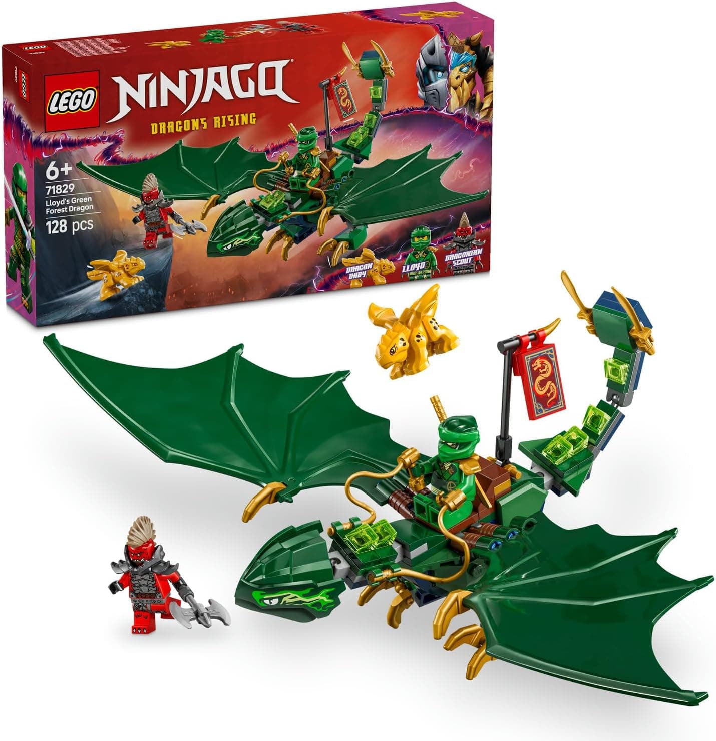 لگو NINJAGO اژدهای جنگل سبز لوید مدل 71829 لگو NINJAGO اژدهای جنگل سبز لوید مدل 71829
