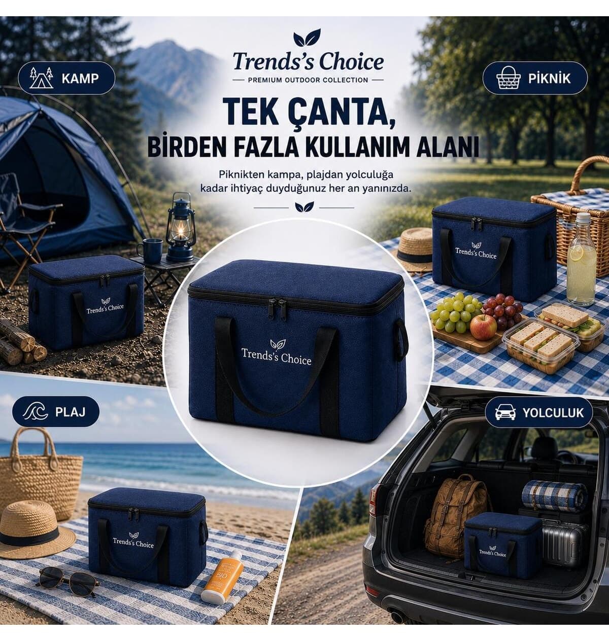 کیف یخدان حرارتی تاشو trends's choice با ظرفیت 40 Litre مناسب پیکنیک، کمپ، ساحل و سفر کیف یخدان حرارتی تاشو trends's choice با ظرفیت 40 Litre مناسب پیکنیک، کمپ، ساحل و سفر