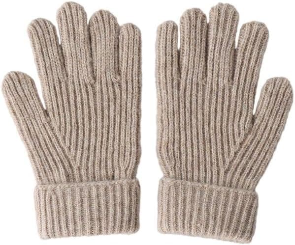 دستکش دخترانه Zara بافت ساده قهوهای مایل به زرد 6-9 سال 15 cm دستکش دخترانه Zara بافت ساده قهوهای مایل به زرد 6-9 سال 15 cm
