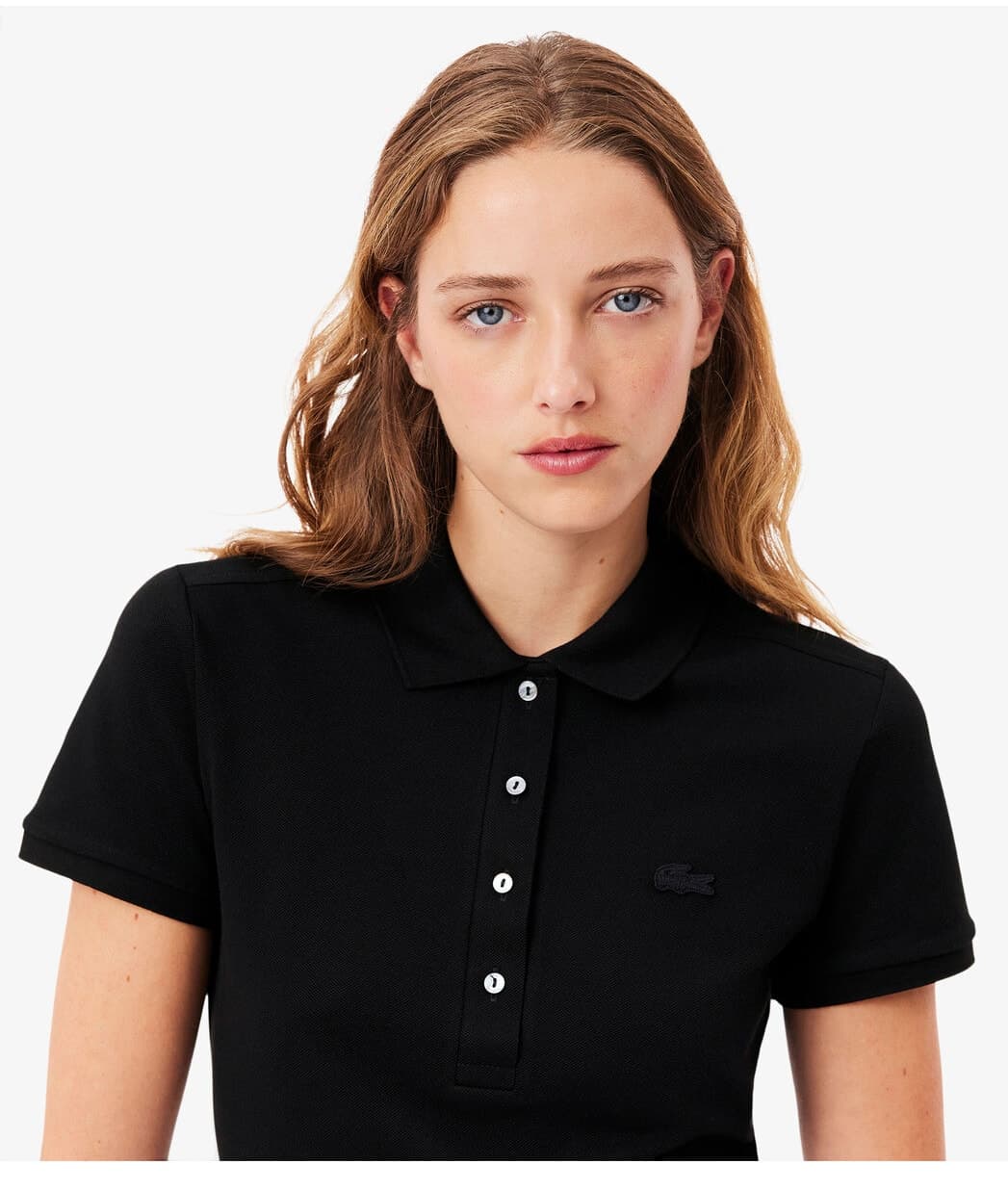 پولوی زنانه Lacoste فیت اسلیم مشکی مدل L.12.D پولوی زنانه Lacoste فیت اسلیم مشکی مدل L.12.D