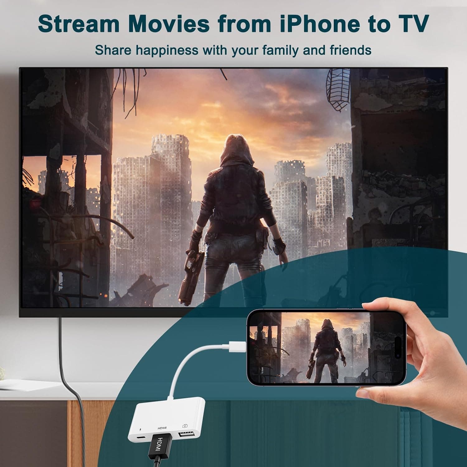 مبدل UNITROX لایتنینگ به HDMI سهکاره 1080P با پورت شارژ مدل UWECAN مبدل UNITROX لایتنینگ به HDMI سهکاره 1080P با پورت شارژ مدل UWECAN