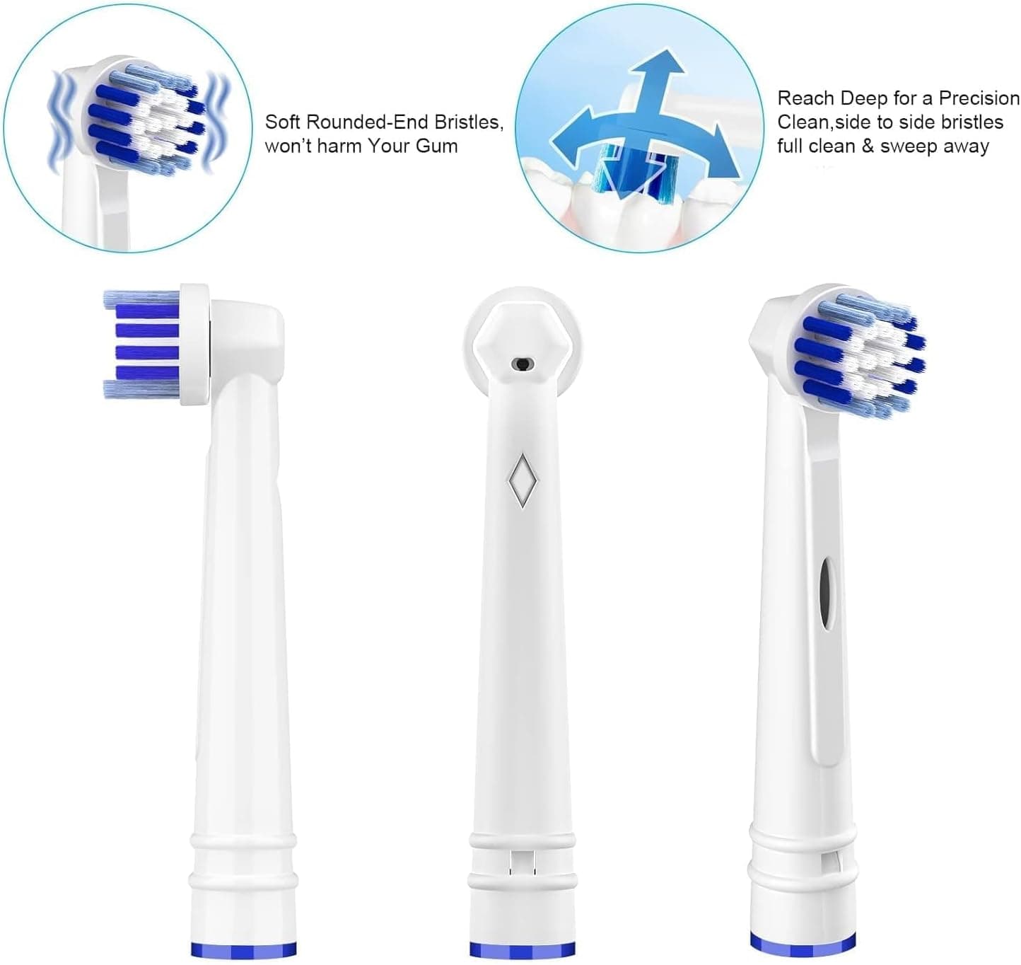 سری یدک مسواک سازگار با Oral B Braun برند Voguish سری یدک مسواک سازگار با Oral B Braun برند Voguish