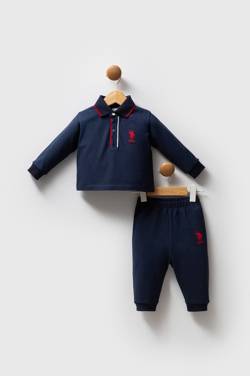 ست لباس نوزادی پسرانه U.S. Polo Assn. سرمهای ست لباس نوزادی پسرانه U.S. Polo Assn. سرمهای