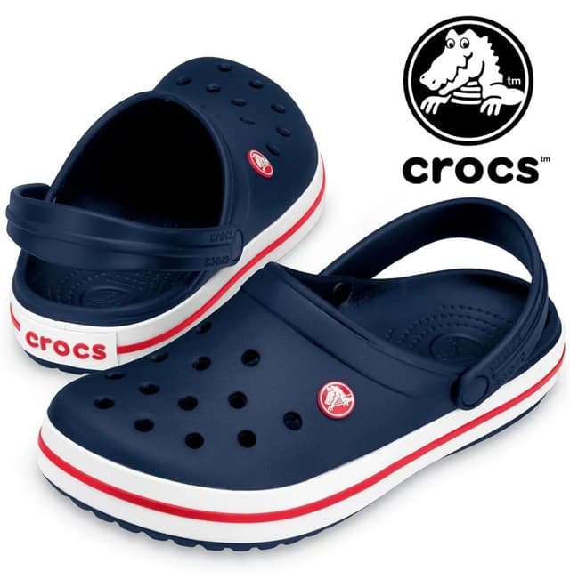 دمپایی زنانه Crocs سرمهای مدل Crocband 11016-410 دمپایی زنانه Crocs سرمهای مدل Crocband 11016-410