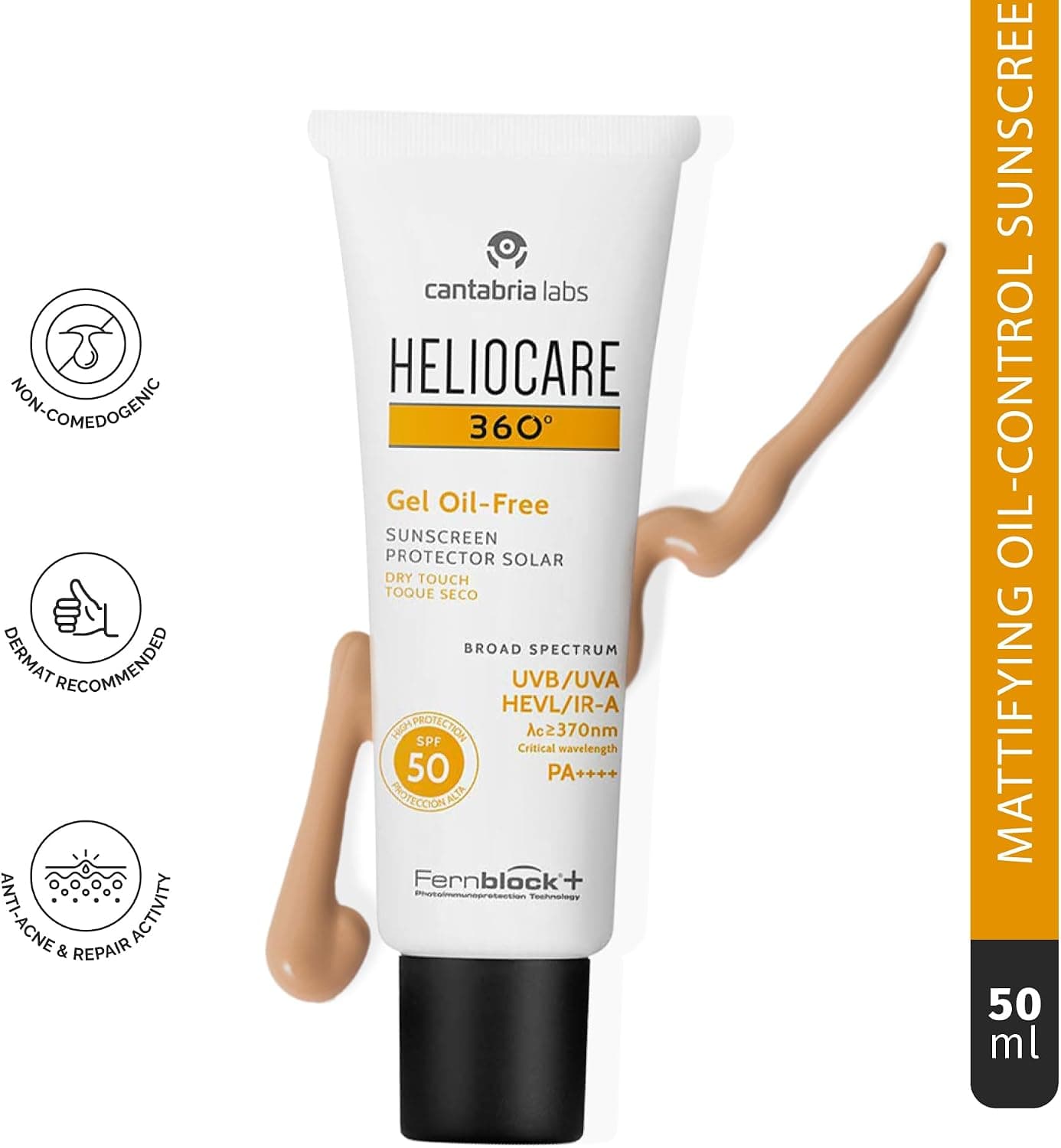 ژل ضدآفتاب Heliocare بدون روغن مدل 360 SPF 50 ژل ضدآفتاب Heliocare بدون روغن مدل 360 SPF 50