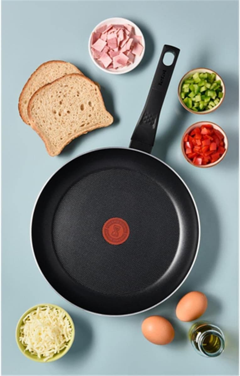 تابه Tefal تیتانیومی 1X SimpleCook با کف پخش حرارت 30 Cm مدل 2100118538 تابه Tefal تیتانیومی 1X SimpleCook با کف پخش حرارت 30 Cm مدل 2100118538