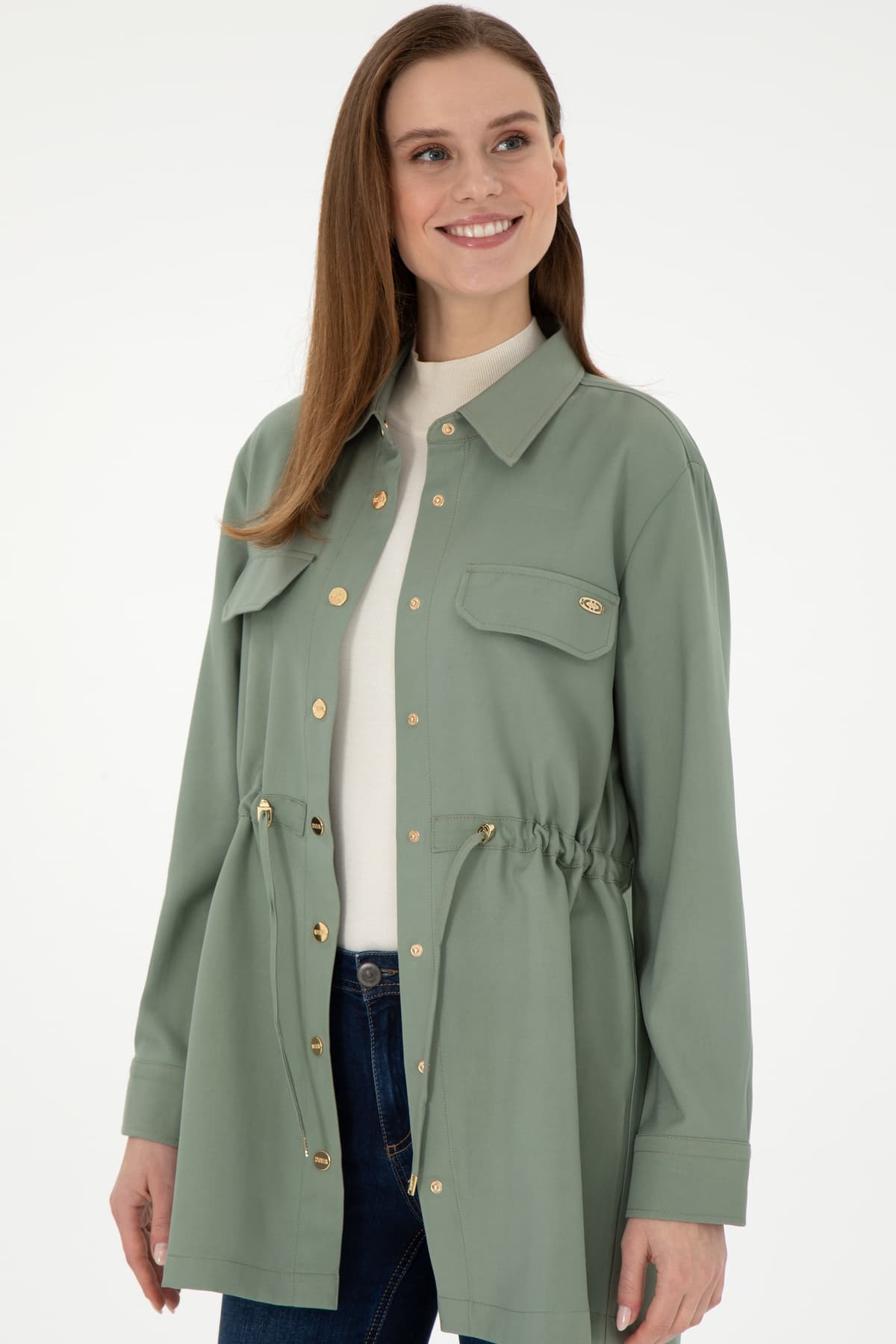 پیراهن زنانه U.S. Polo Assn. سبزآبی آستینبلند مدل 50289845-VR048 پیراهن زنانه U.S. Polo Assn. سبزآبی آستینبلند مدل 50289845-VR048