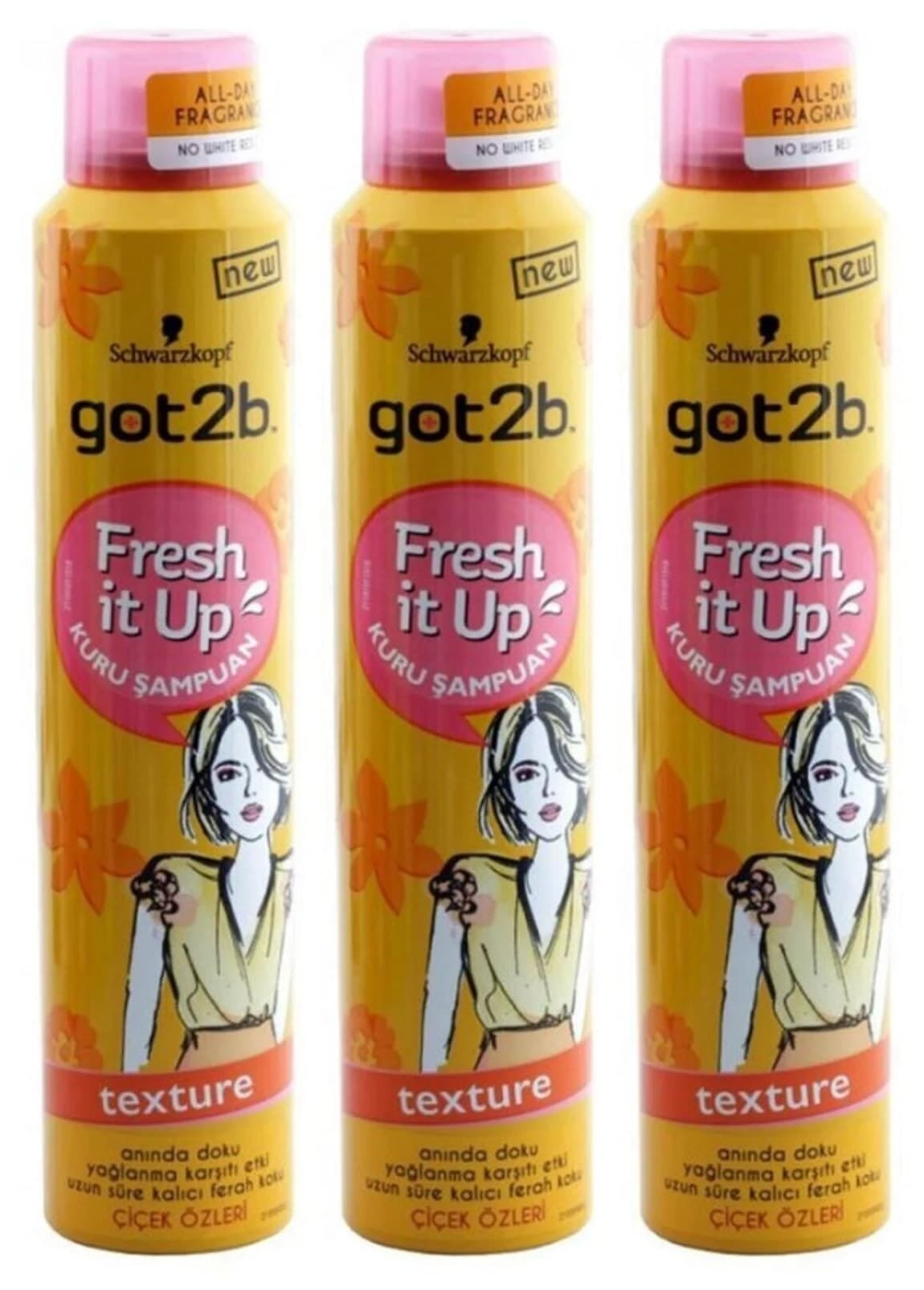 شامپو خشک Got2B Fresh It Up Texture 3×200ml شامپو خشک Got2B Fresh It Up Texture 3×200ml
