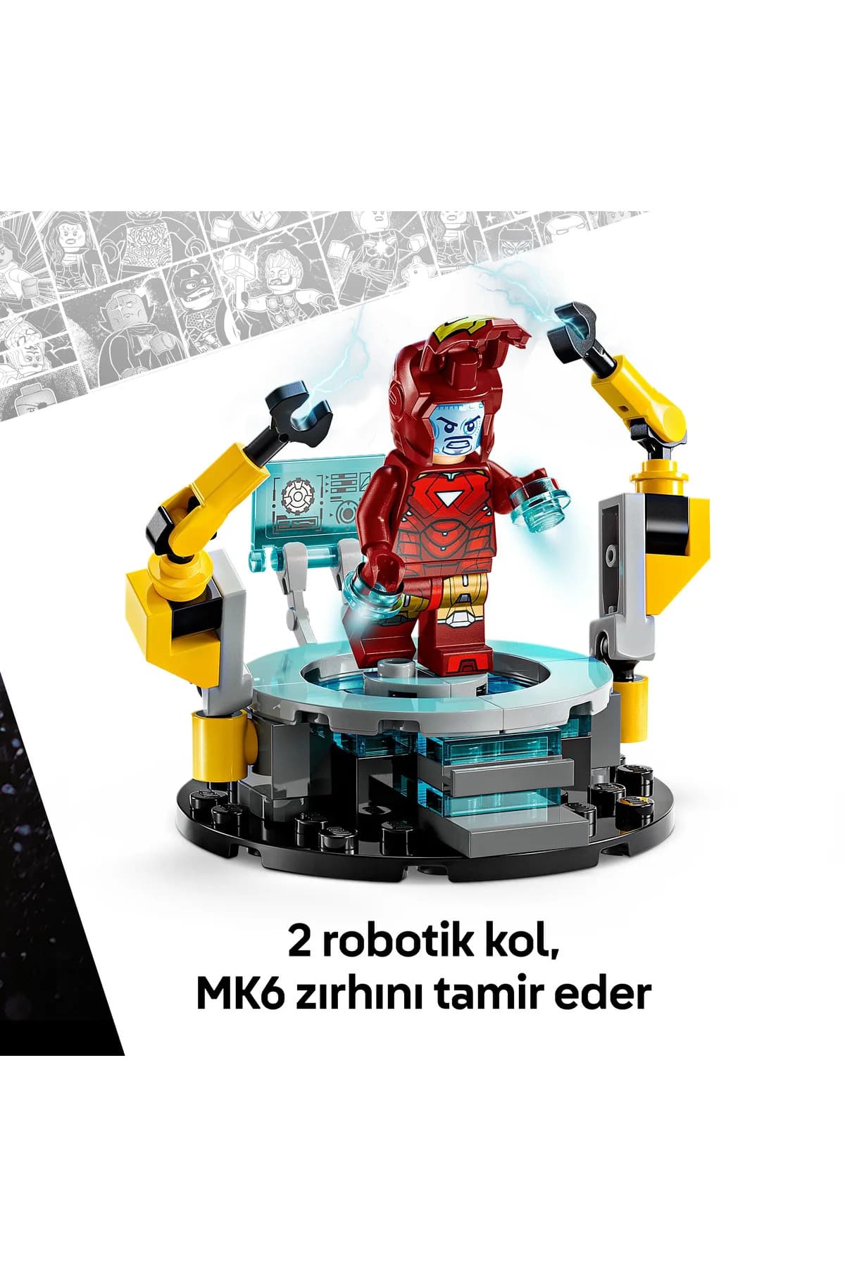 ست ساختنی کودکان 8+ لگو Marvel آزمایشگاه Iron Man، سالن زره مدل 76315 384 قطعه ست ساختنی کودکان 8+ لگو Marvel آزمایشگاه Iron Man، سالن زره مدل 76315 384 قطعه