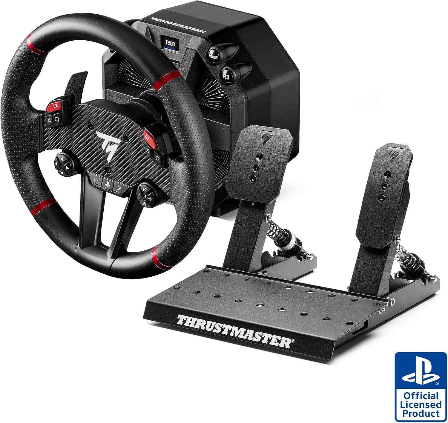فرمان مسابقهای مخصوص PS5، PS4 و PC Thrustmaster با Direct Axial Drive و بازخورد نیرویی مدل T598 فرمان مسابقهای مخصوص PS5، PS4 و PC Thrustmaster با Direct Axial Drive و بازخورد نیرویی مدل T598