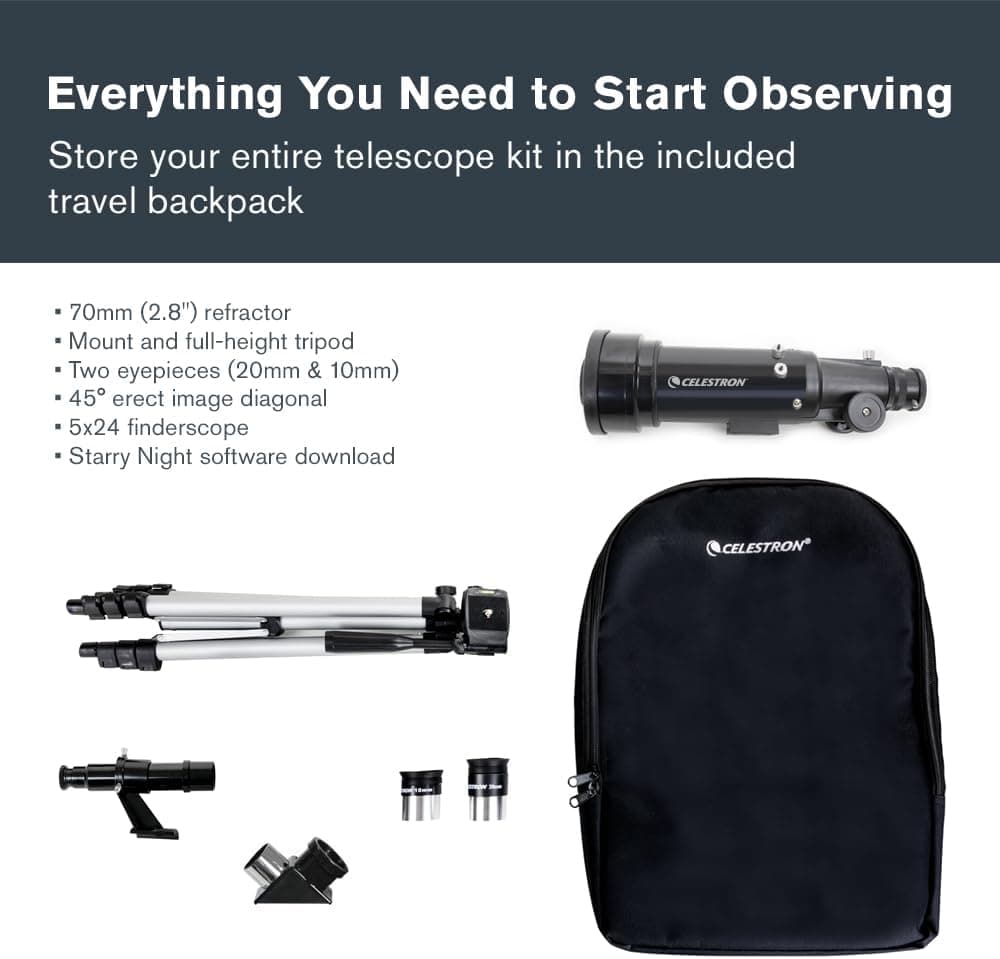 تلسکوپ Celestron Travel Scope 70 مدل CL 21035 تلسکوپ Celestron Travel Scope 70 مدل CL 21035