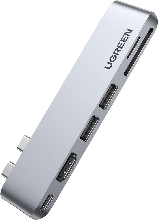 هاب و مبدل UGREEN برای Macbook Pro و Air با Thunderbolt 3 Type-C، HDMI، USB 3.0 و کارتخوان TF و SD هاب و مبدل UGREEN برای Macbook Pro و Air با Thunderbolt 3 Type-C، HDMI، USB 3.0 و کارتخوان TF و SD